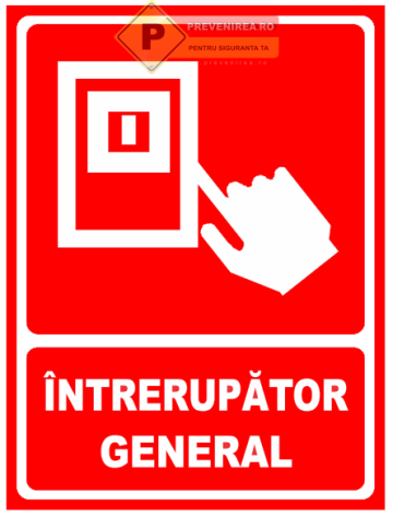 Indicatoare pentru intrerupator general