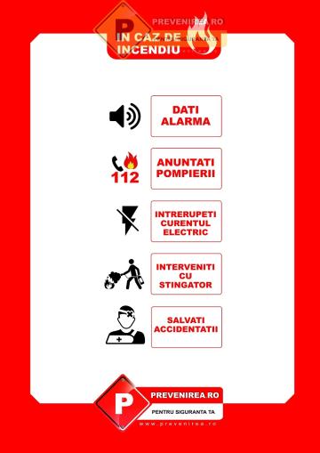 Indicatoare pentru prevenire, informatii 112