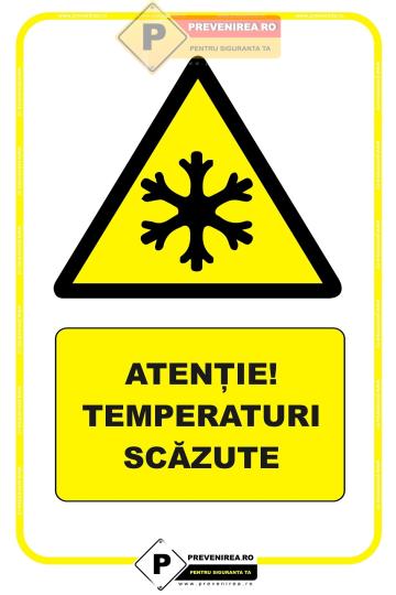 Indicatoare pentru temperaturi scazute