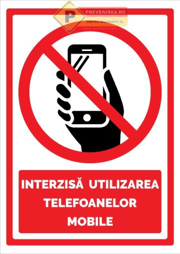 Indicator pentru interzicerea cu telefon