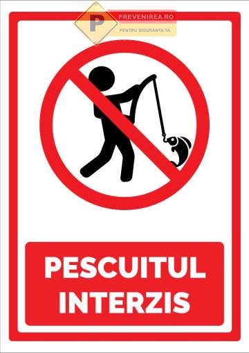 Indicator pentru interzicerea pescuitului