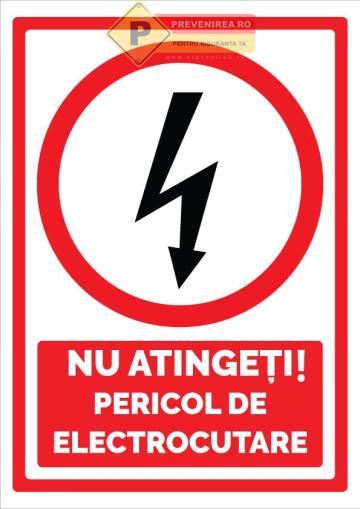 Semn nu atinge pericol de electrocutare