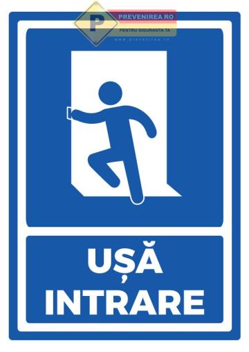 Semn pentru usa de intrare