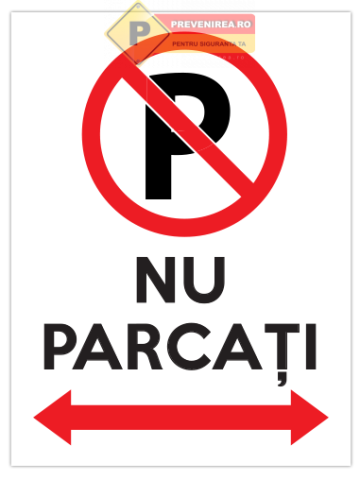 Semn personalizat nu parcati