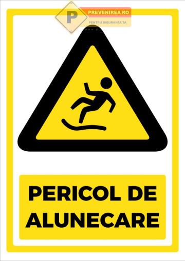 Semne pentru pericol de alunecare