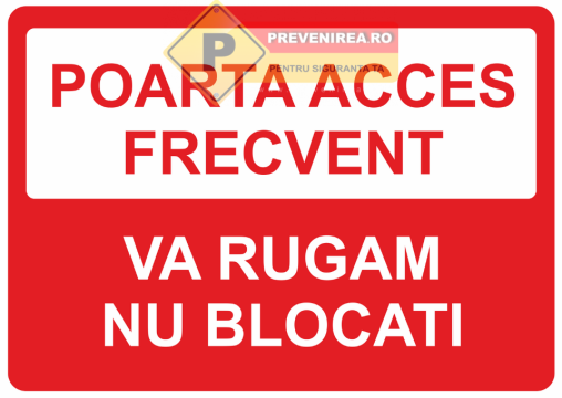 Semne pentru poarta de acces