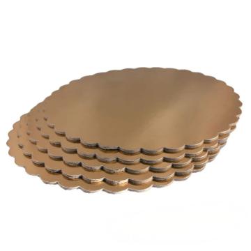 Discuri tort groase aurii dantelate, 28 cm, 5 buc de la Lumea Basmelor International Srl