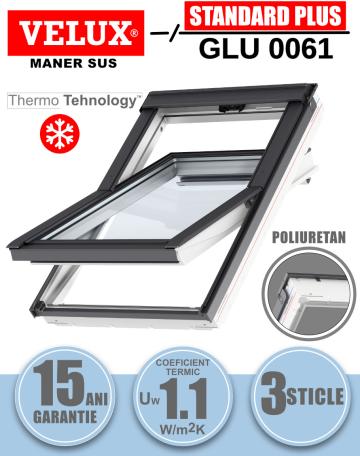 Fereastra mansarda Velux GLU 0061 cu rama de etansare