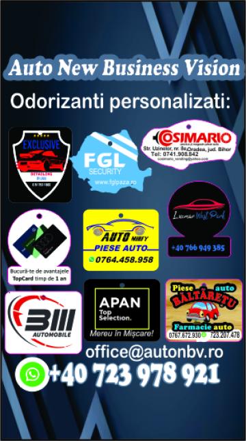 Odorizanti personalizati de la Sc Auto New Business Vision Srl