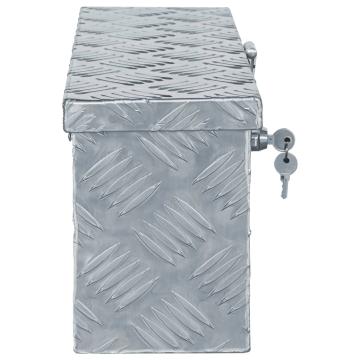 Cutie din aluminiu, 48,5 x 14 x 20 cm, argintiu de la VidaXL