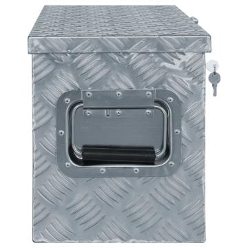 Cutie din aluminiu, 80 x 30 x 35 cm, argintiu de la VidaXL