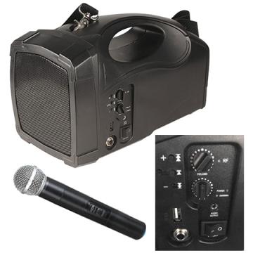 Boxa portabila 20W RMS MP3/USB/BT microfon wireless BST