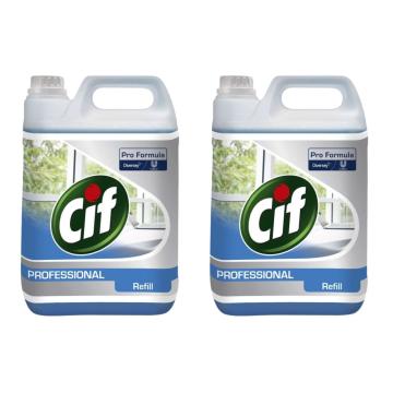 Detergent Cif Pro Formula sticla & multi-suprafete 2x5L