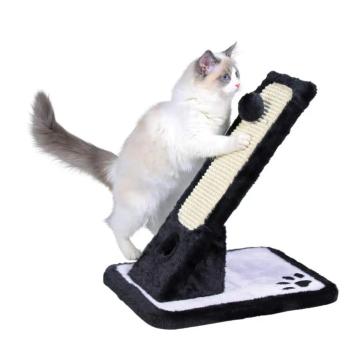 Sisal Trixie cu jucarie pentru pisici, negru cu alb de la Lumea Lui Odin Srl