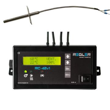 Controler Regler RC 42v1 PID cu senzor gaze evacuare de la Poltherm System Srl