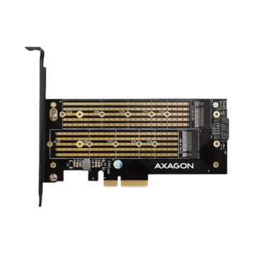 Adaptor Axagon PCI-Express 3.0 x 4 la dual M2 SSD