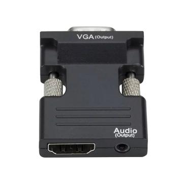 Adaptor HDMI mama to VGA convertor cu audio 1080P, HDMI032 de la Elnicron Srl