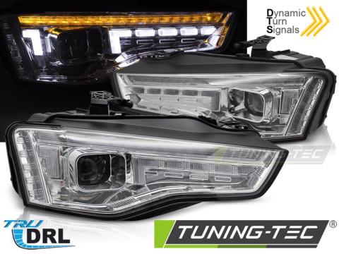 Faruri Xenon LED Crom SEQ Audi A5 11-16 de la Kit Xenon Tuning Srl