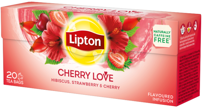 Ceai cu fructe Lipton Cherry Love 20 plicuri de la KraftAdvertising Srl
