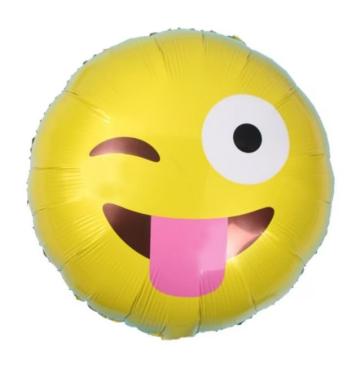 Balon folie Emoji scoate limba 45cm