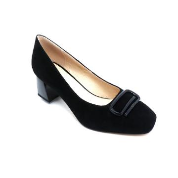 Pantofi dama Epica piele suede K330120-01 BLK de la Kiru's Shoes Srl