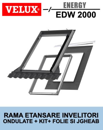 Rama etansare ferestre mansarda Velux EDW 2000 de la Deposib Expert