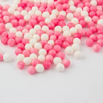 Perle din zahar roz marmorat, 7mm, 1 kg de la Lumea Basmelor International Srl