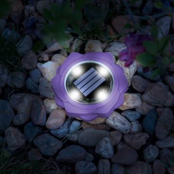 Lampa solara LED - violet - alb rece - 11,5 x 2,3 cm de la Future Focus Srl