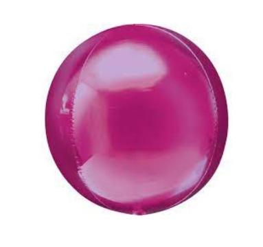 Balon folie sfera roz Orbz 38 x 40cm