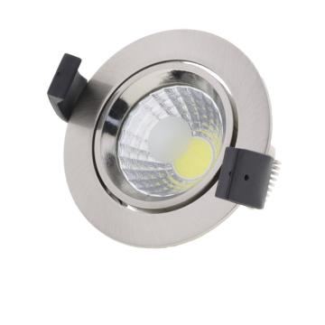 Spot LED orientabil rotund inox 60° 8W