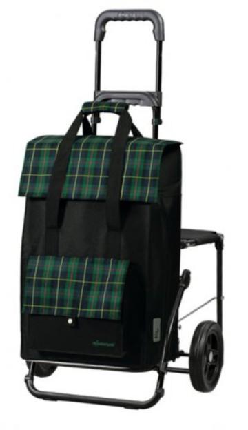 Carucior cumparaturi scaun rabatabil Confort, geanta de la Donis Srl.