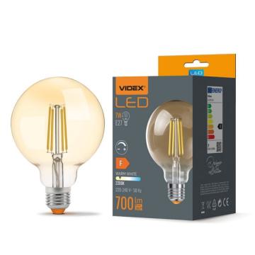 Bec LED filament - Videx - 7W - E27 - G95 - Amber de la Casa Cu Bec Srl