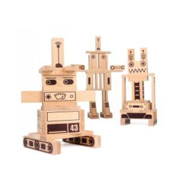 Jucarie cuburi de constructie Roboti House of Toys de la Stiki Concept Srl