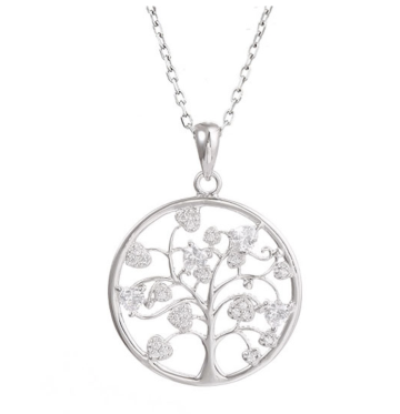 Colier din argint 925% - Cristal Tree of Life