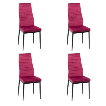 Set 4 scaune de bucatarie din catifea in 6 culori de la European Med Prod