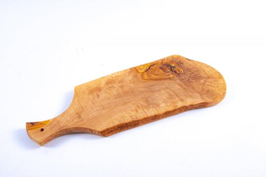 Platou servire Napoli din lemn de maslin cu maner 70 cm de la Tradizan