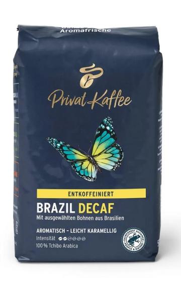 Cafea boabe Tchibo Brazil fara cofeina 500g