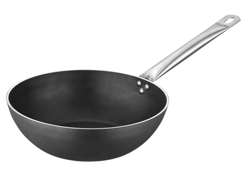 Tigaie wok profesionala Netlon Pearl 30x8,5cm din aluminiu