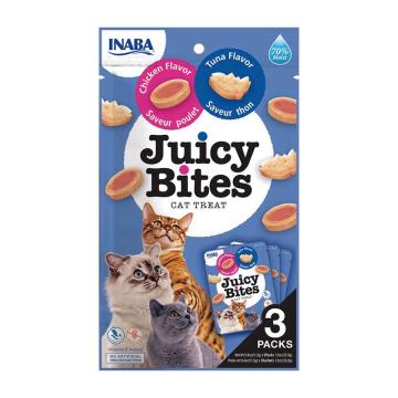 Hrana pisici Juicy Bites Cat aroma de ton & pui 33.9g