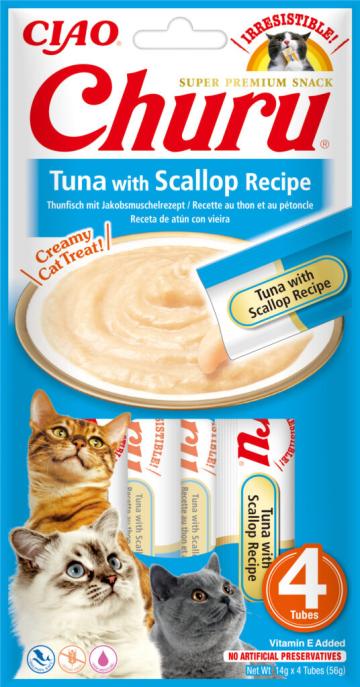 Hrana Churu pentru pisici reteta de ton cu scoici