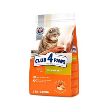Hrana pisici adulte cu iepure Club 4 Paws Cat 2 kg de la Club4Paws Srl