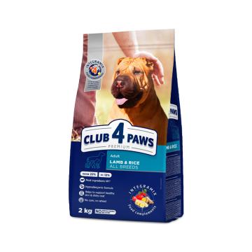 Hrana caini Club 4 Paws Dog Adult Medium lamb & rice 2kg de la Club4Paws Srl