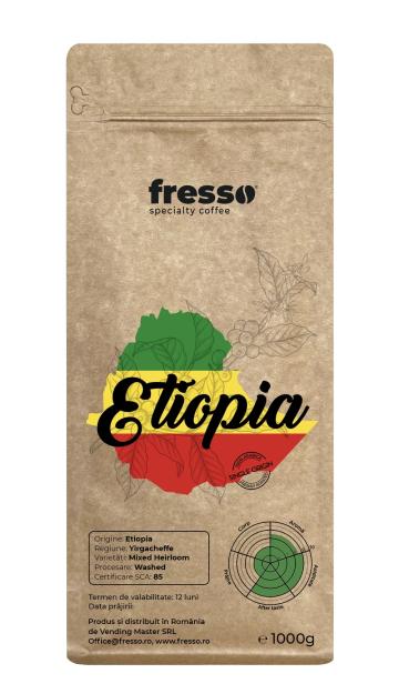 Cafea de origine Fresso Etiopia Yirgacheffe de la Vending Master Srl
