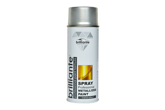 Vopsea spray metalizata gri 400 ml Brilliante