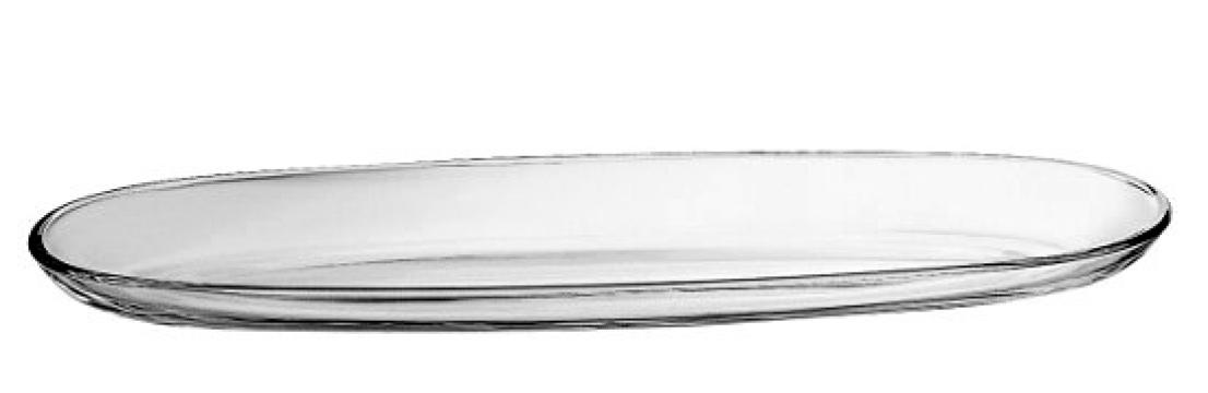 Platou oval din sticla temperata Vidivi Fenice 50x16cm de la Kalina Textile SRL