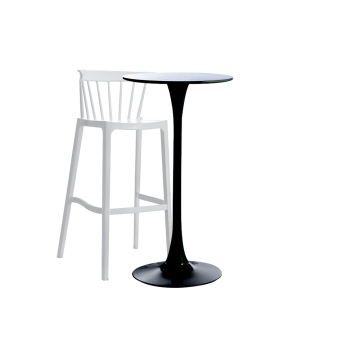 Set mobilier - bar pentru mic dejun masa neagra Raki Aspen de la Kalina Textile SRL