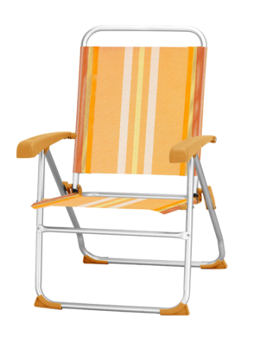 Scaun pliant camping Raki Guamare, reglabil 8 pozitii