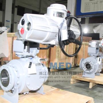 Supape forged steel electric trunnion ball, 24 inch, 600 LB de la China Ball Valve Manufacturer Co., Ltd.