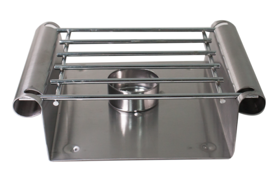 Incalzitor inox Raki cu 1 suport combustibil, 17,5x15cm