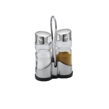 Solnita si pipernita Classik Line set 2 piese suport inox